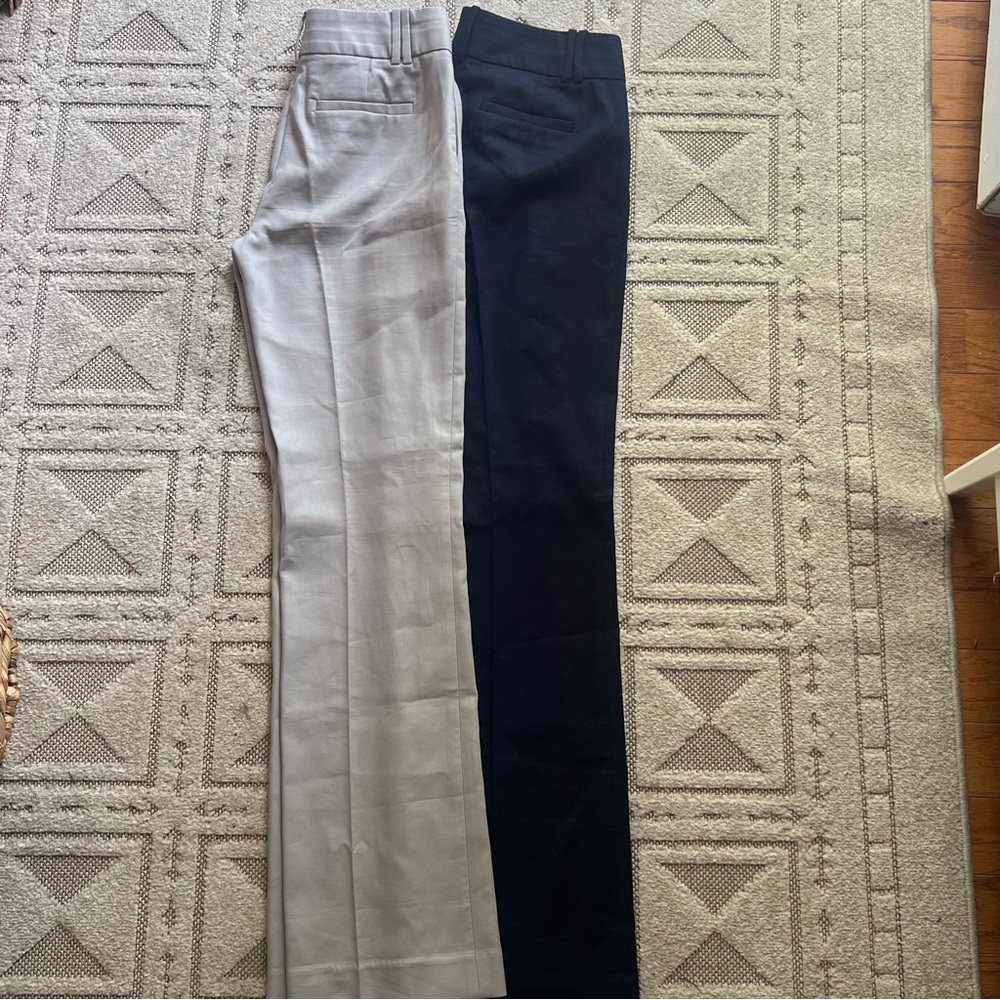 J. Crew Navy and Taupe Dress Pants- City Fit